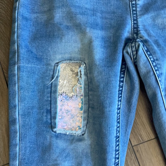 Justice embellished flippy sequence jeans - Picture 2 of 4